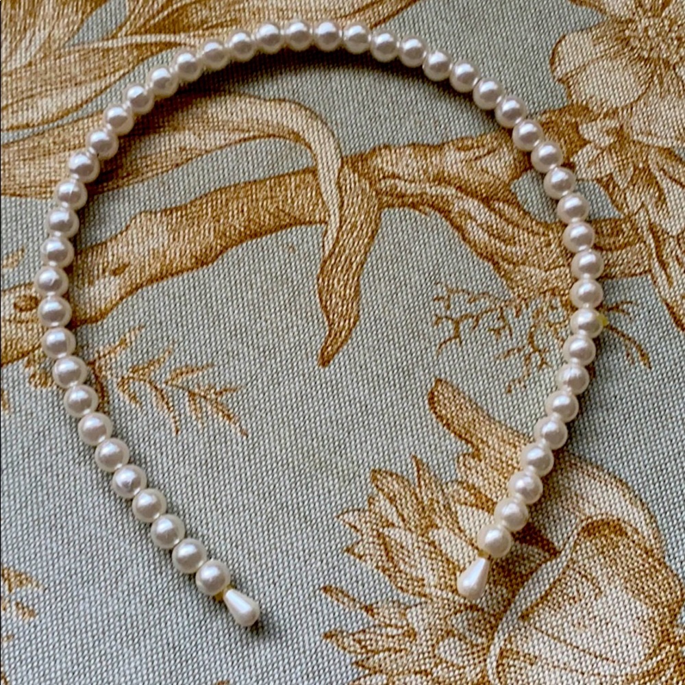 Faux Pretty Pearl Headband Dainty Delicate 👸